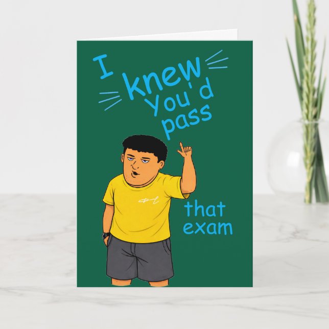 funny Passed the bar exam card (Front)