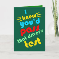 funny passing drivers test congratulations