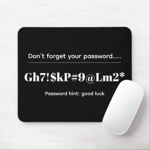 Funny Password Mouse Pad
