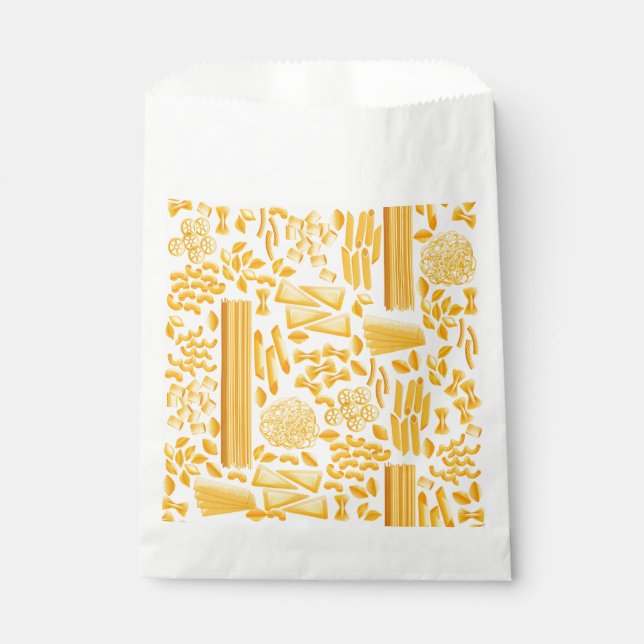 funny pasta print noodles pattern  favour bags (Front)