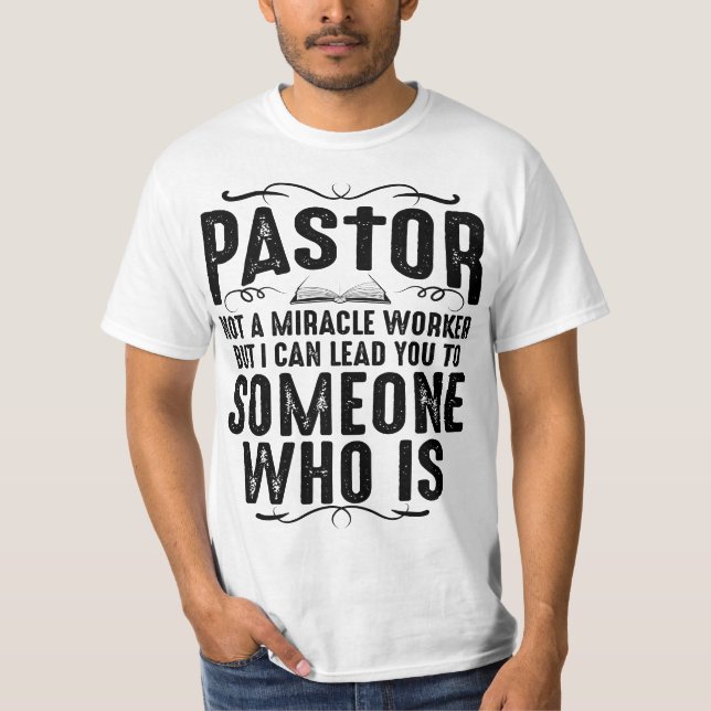 Funny Pastor Gift For Men Cool Christian Church Ap T-Shirt (Front)