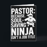 Funny Pastor Humor Christian Faith Leadership Joke Card<br><div class="desc">Funny Pastor Humor Christian Faith Leadership Joke</div>