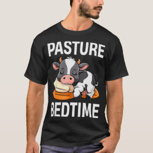 Funny Pasture Bedtime Cute Cow Pajamas Pj Sleep T-Shirt