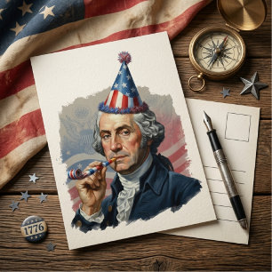 Funny Patriotic 4th of July Celebration Postcard