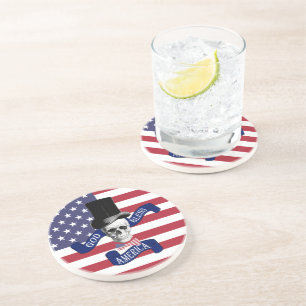 Funny patriotic american coaster