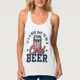 Funny Patriotic Cold Beer Vintage Vector Shirt Des