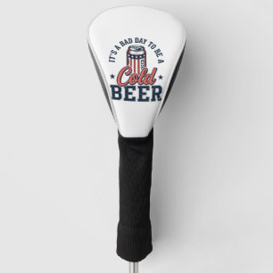 Funny Patriotic Cold Beer Vintage Vector Shirt Des Golf Head Cover