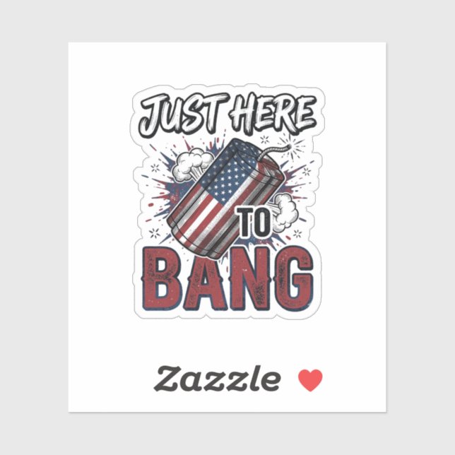 Funny Patriotic Firecracker Vintage 4th of July Sh (Sheet)