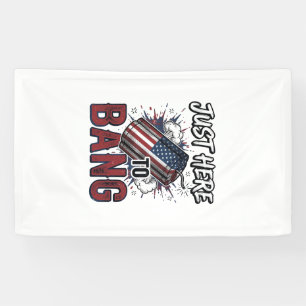 Funny Patriotic Firecracker Vintage 4th of July Sh Banner
