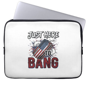 Funny Patriotic Firecracker Vintage 4th of July Sh Laptop Sleeve