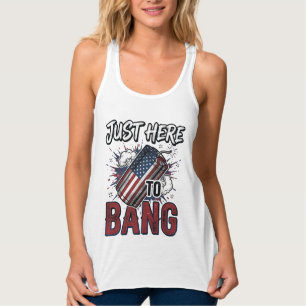 Funny Patriotic Firecracker Vintage 4th of July Sh Singlet