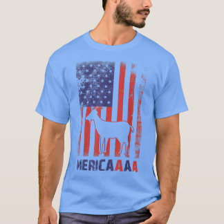Funny Patriotic Goat 4th of July Goat lovers Farme T-Shirt