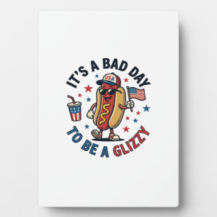 Funny Patriotic Hot Dog Vintage Engraving Shirt De Plaque