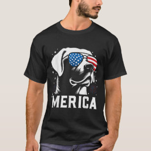 Funny Patriotic Labrador Retriever Merica Happy 4t T-Shirt