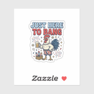 Funny Patriotic Rooster Fireworks Beer Shirt Desig