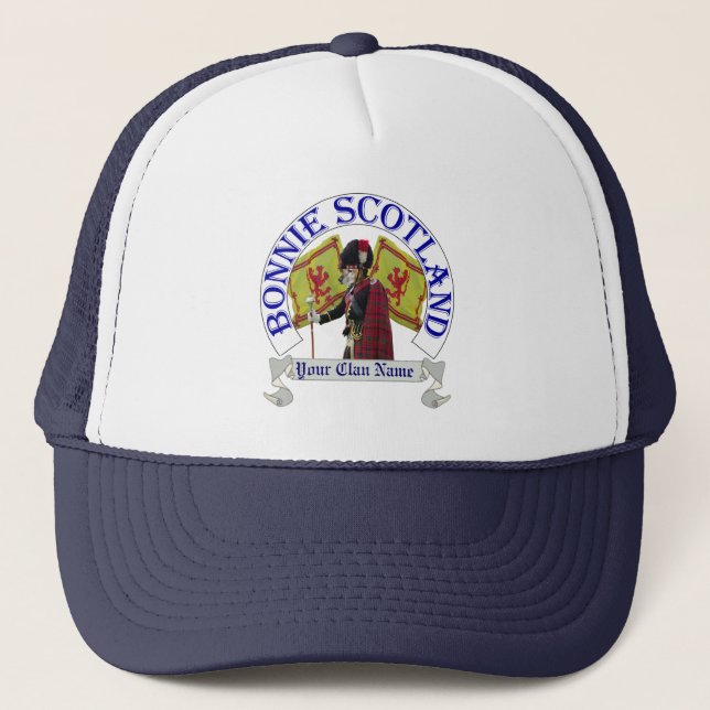 Funny patriotic Scottish clan Trucker Hat (Front)