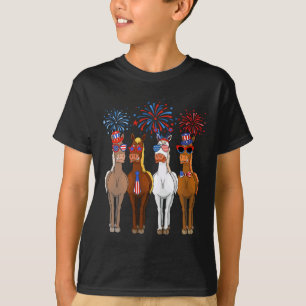 Funny Patriotic Us Flag 4th Of July Horse Usa Patr T-Shirt