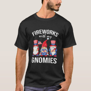 Funny Patriotics Pride Gnomes Gnomies Usa 4Th Of J T-Shirt