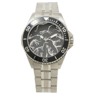 Funny pattern dino comic dinosaur watch