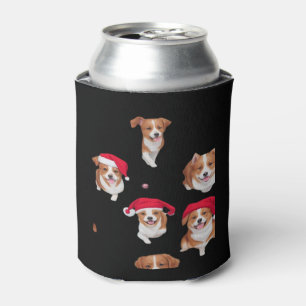 funny patterns christmas yule yuletide Classic T-S Can Cooler