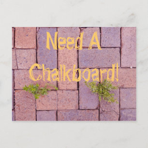 Funny Paving Stones Weeds Walkway Photo Postcard