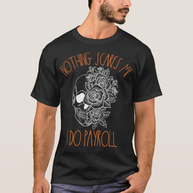 Funny Payroll Halloween Human Resources Sugar T-Shirt (Front)