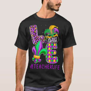 Funny PE Teacher Mardi Gras Family Matching Outfit T-Shirt