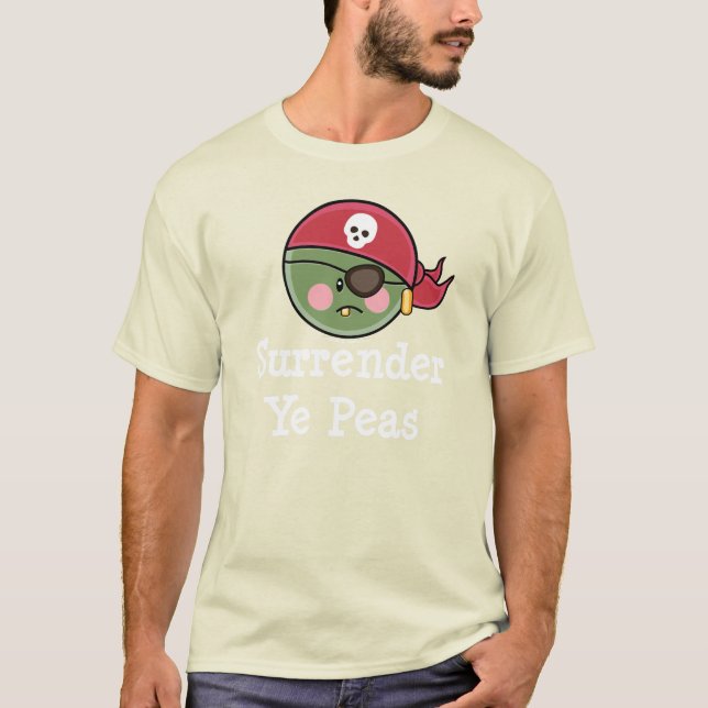 Funny Pea Pirate Toddler T shirt (Front)