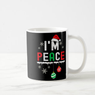 Funny Peace I Come In Peace Christmas Couple Match Coffee Mug
