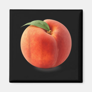 Funny Peach Costume Shirt Cute Matching Couple Magnet