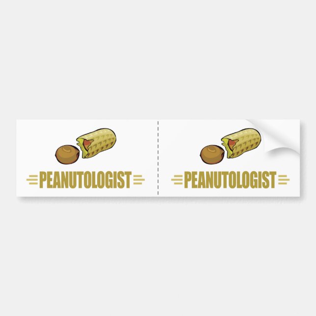 Funny Peanut Bumper Sticker (Front)