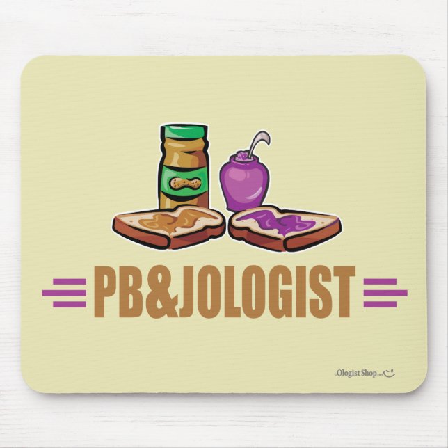 Funny Peanut Butter & Jelly Mouse Pad (Front)