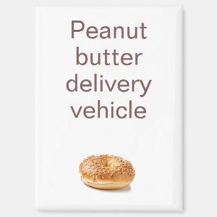 Funny Peanut Butter Refrigerator Magnet