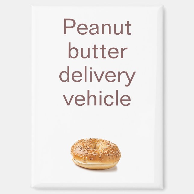 Funny Peanut Butter Refrigerator Magnet (Front)