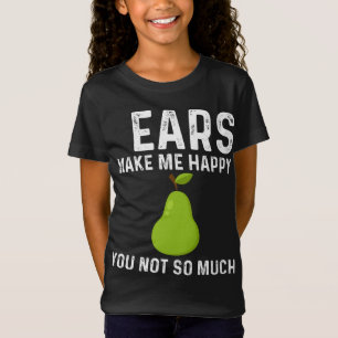 Funny Pear Designs For Men Women Gardening Vegan P T-Shirt