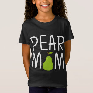 Funny Pear Designs For Mum Women Gardening Vegan P T-Shirt