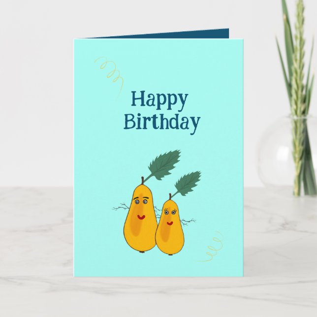 Funny pears card (Front)