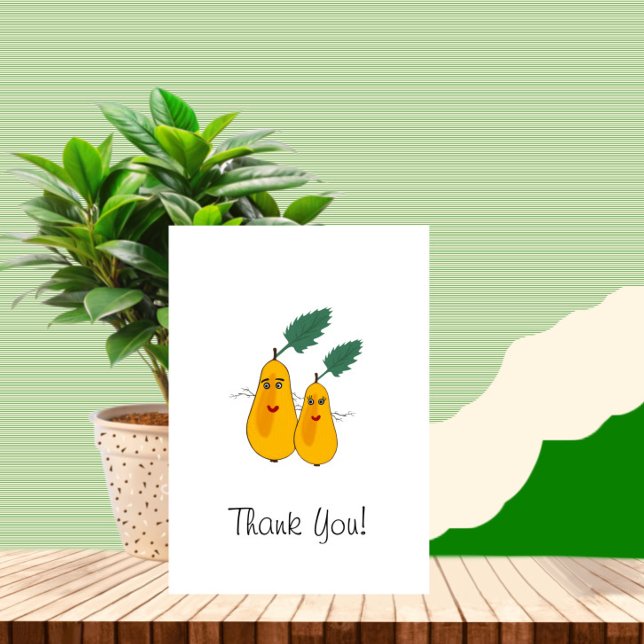 Funny pears thank you card (Creator Uploaded)