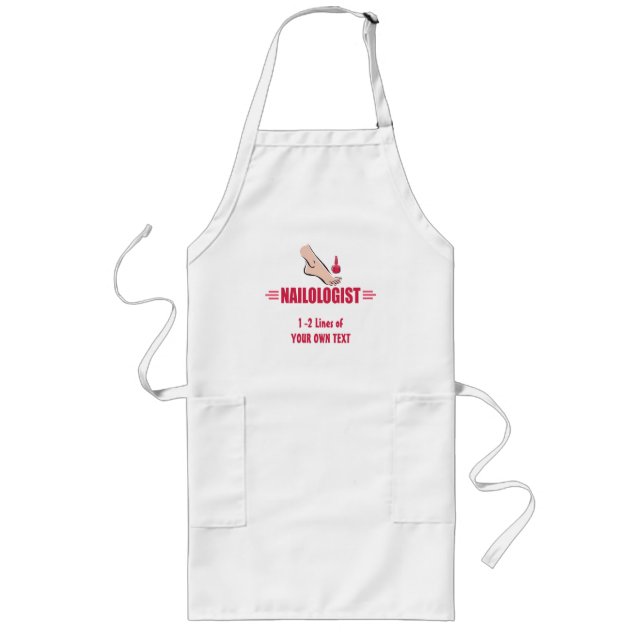 Funny Pedicure Long Apron (Front)
