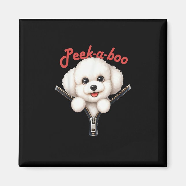 Funny - Peekaboo Halloween Magnet (Front)