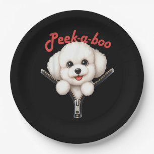 Funny - Peekaboo Halloween Paper Plate