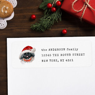 Funny Pekingese Christmas Dog Return Address