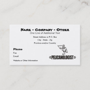 Funny Pelican Business Card