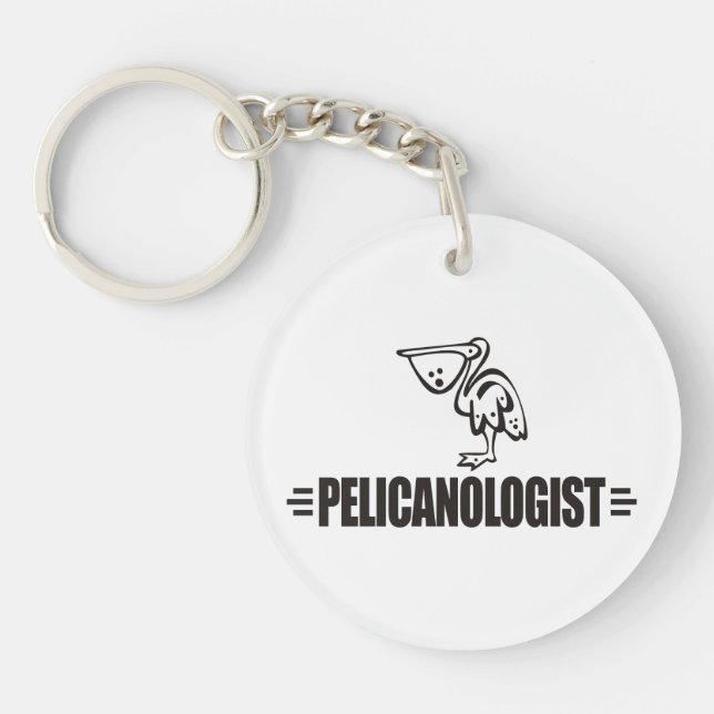 Funny Pelican Key Ring (Front)