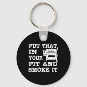 Funny Pellet Smoker Bbq Pit Gift Grill For Meat Sm Key Ring