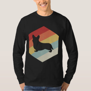 Funny Pembroke Welsh Corgi Dog Art Retro Vintage T-Shirt