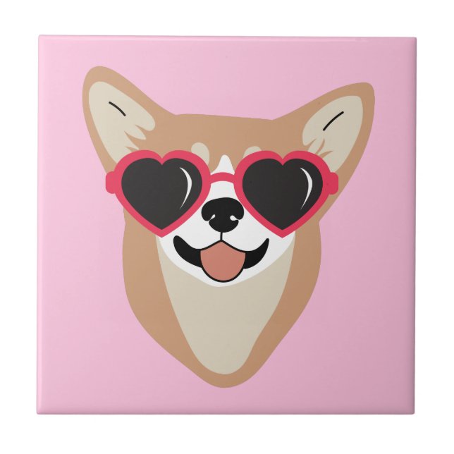 Funny Pembroke Welsh Corgi Tile (Front)