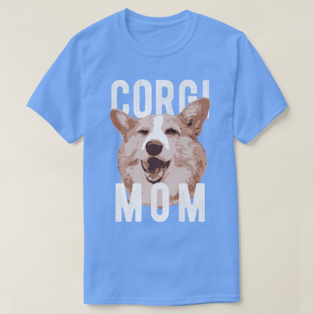 Funny Pembroke Welsh Corgis Corgi Mom756 T-Shirt (Design Front)