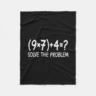 Funny Pemdas Elementary Math Teacher Brainrot 67 M Fleece Blanket