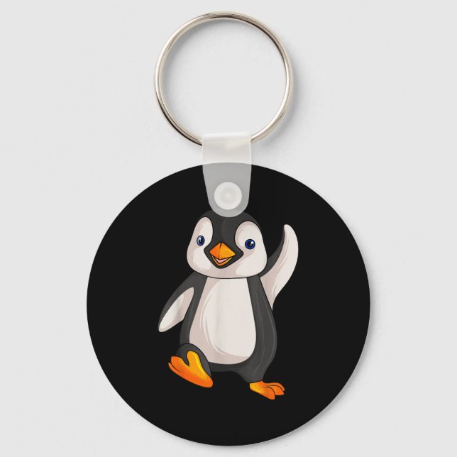 Funny Penguin Apparel S Uni-adults Kids Children B Key Ring (Front)